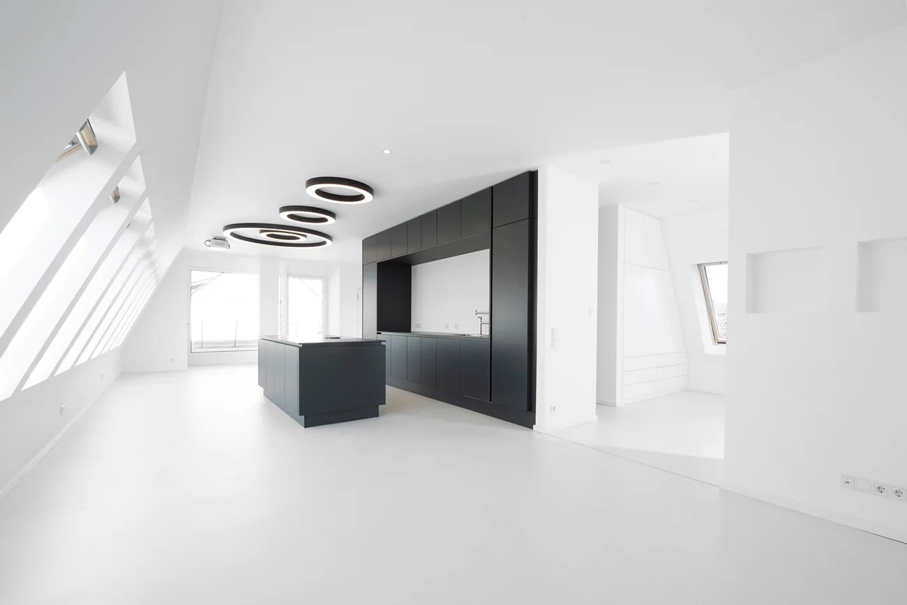 Innenraumaufnahme Boccadamo Dachgeschossumbau