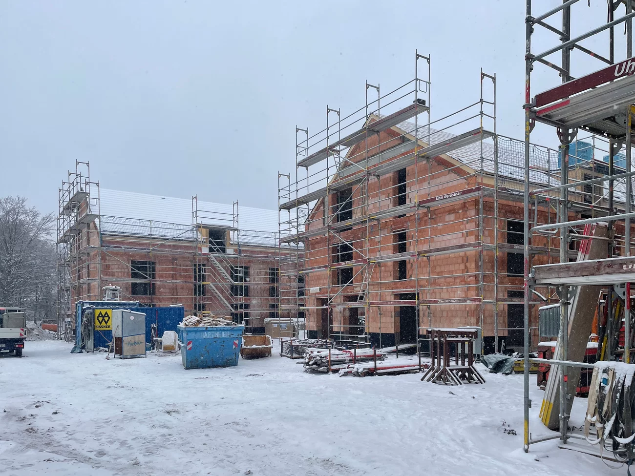 Aufnahme Baustelle Wohnhäuser Westendorfer Weg