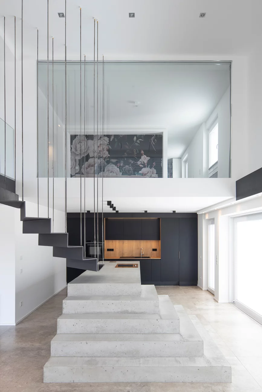 Aufnahme des Treppenaufgangs